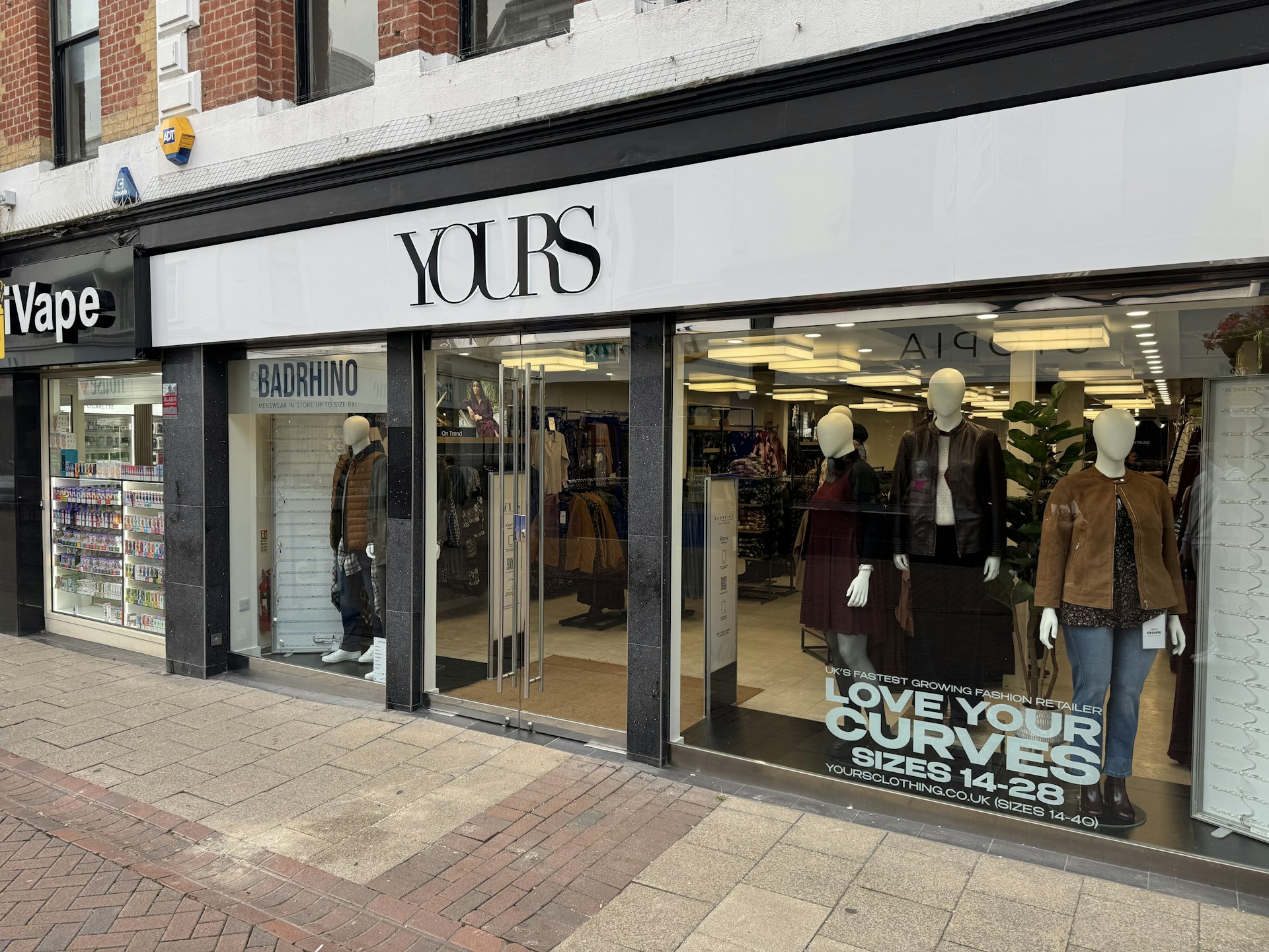 Yours clothing store on Tavern Street in Ipswich